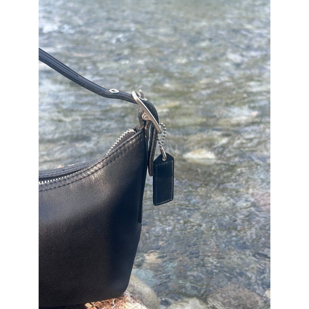 Vintage Coach 9844 Black Glove Tanned Leather Hobo Shoulder Bag Costa Rica - Picture 7 of 12